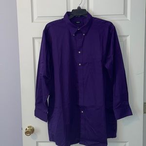 NWOT Mens Tall Dark Purple Dress Shirt